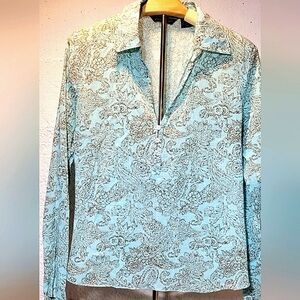 Eddie Bauer Blue Casual Button Down Shirt